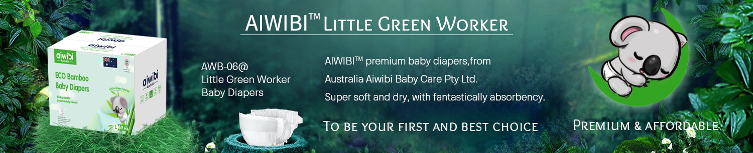 Pañales de bambú premium Aiwibi para bebés con tela de bambú 100% biodegradable