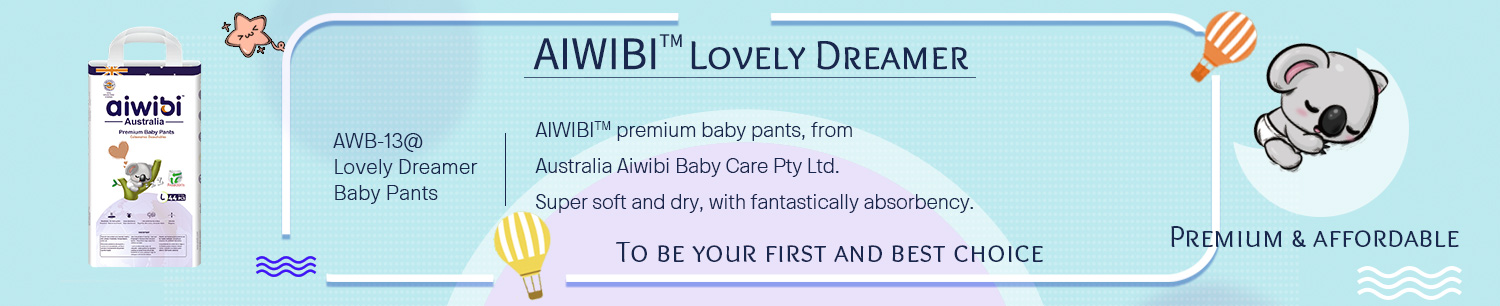 Pantalones de bebé desechables AIWIBI Premium con rendimiento de absorción estupendo para mantener seco