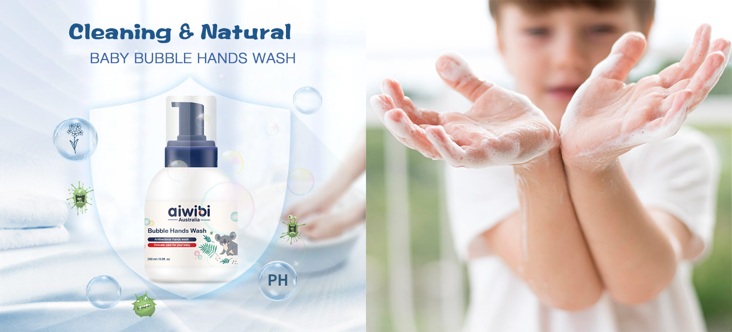 Lavado de manos saludable y refrescante antibacteriano Bubble Baby.