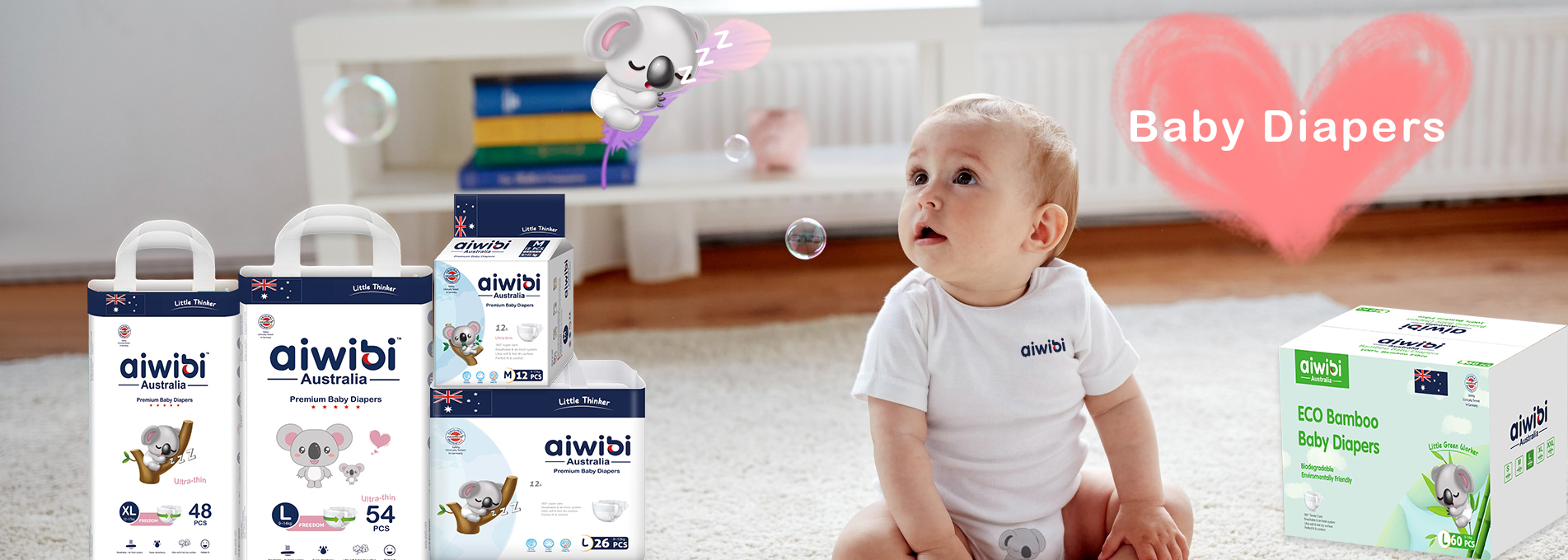 Disposable Breathable Baby Diapers